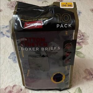 Wrangler  Cotton Stretch Boxer Briefs - 10 Pack